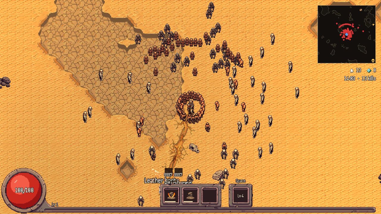 Sindeed in a crowd of enemies